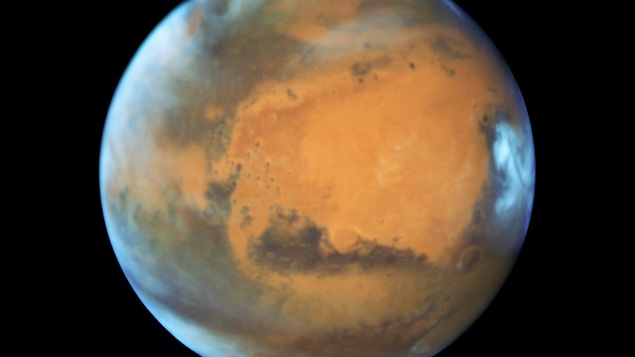 Vue de la planète rouge prise par le télescope Hubble de la NASA en mai 2016.