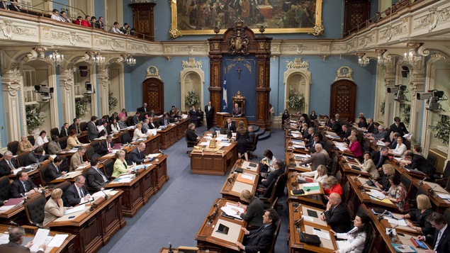 Le Salon bleu de l'Assemblée nationale