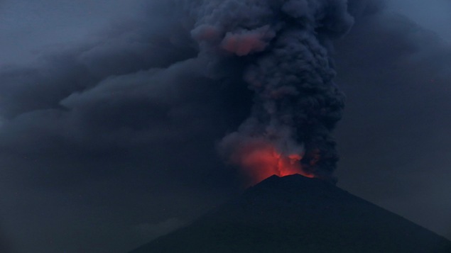 Le volcan Agung à Bali