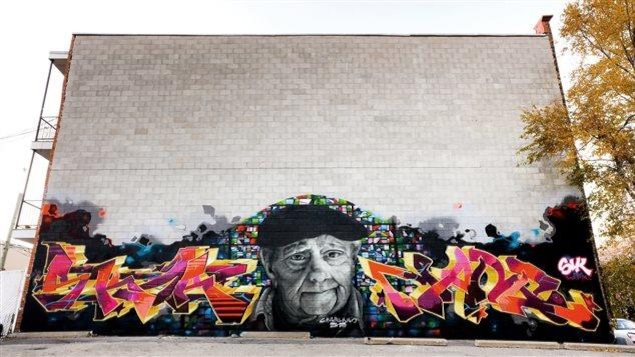 Une fresque sur un mur