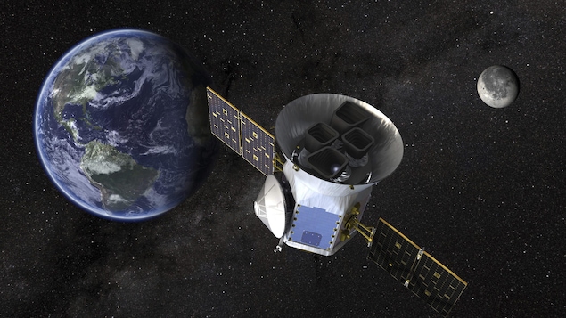 Une illustration du satellite Transiting Exoplanet Survey (TESS)