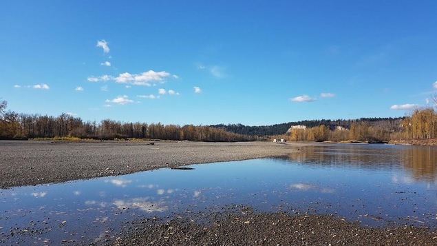 Une rivière presqu'inexistante.