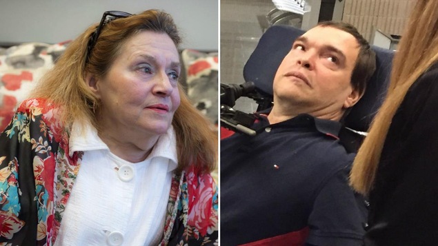Nicole Gladu et Jean Truchon, deux personnes qui souhaitent obtenir l'aide médicale à mourir.