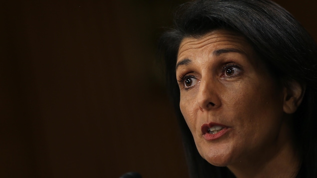 L'ambassadrice américaine à l'ONU, Nikki Haley L'ambassadrice américaine à l'ONU, Nikki Haley