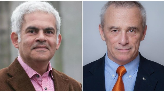 Ibrahim Bruno El-Khoury et Pat Stogran tentent de devenir candidats officiels à la direction du NPD. Ibrahim Bruno El-Khoury et Pat Stogran tentent de devenir candidats officiels à la direction du NPD.