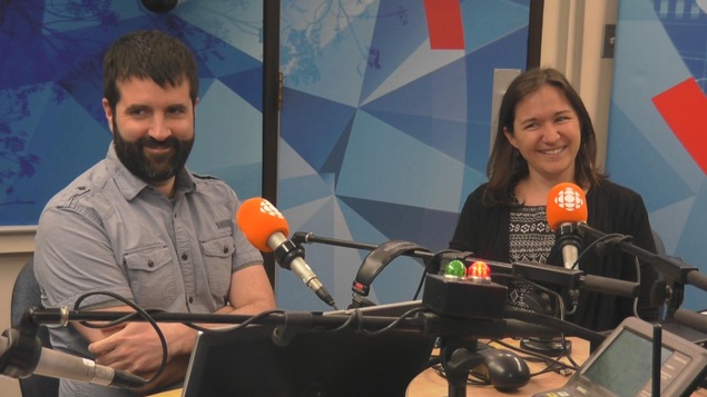 Olivier Riffon et Carine Blenny en studio