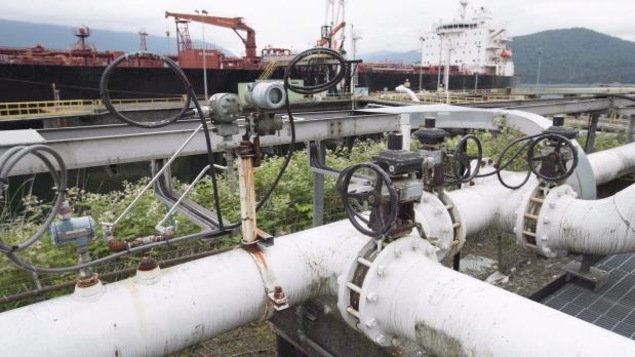 Les installations de Kinder Morgan à Burnaby en Colombie-Britannique Les installations de Kinder Morgan à Burnaby en Colombie-Britannique