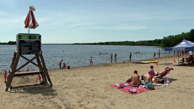 La plage Moussette, à Gatineau.