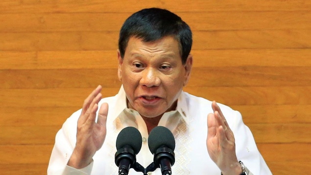 Le président philippin Rodrigo Duterte Le président philippin Rodrigo Duterte