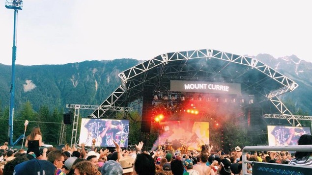 La scène Mount Currie du festival de musique de Pemberton en 2016 La scène Mount Currie du festival de musique de Pemberton en 2016