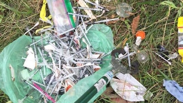 Des seringues laissé à l'abandon