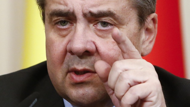 Le chef de la diplomatie allemande, Sigmar Gabriel Le chef de la diplomatie allemande, Sigmar Gabriel