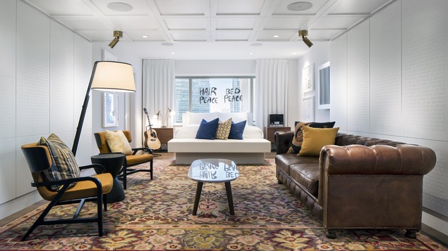 La suite John Lennon et Yoko Ono du Fairmont Le Reine Elizabeth