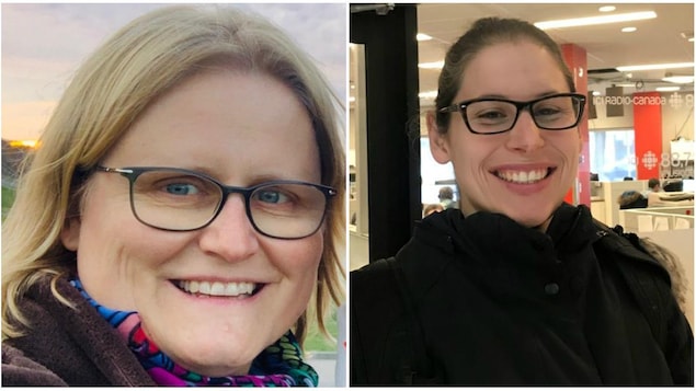 Un collage de Sabine Doebel-Atchison et Theresa Kliemf, toutes les deux souriantes.