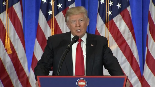 Donald Trump rencontre les médias pour la première fois depuis son élection. Donald Trump rencontre les médias pour la première fois depuis son élection.