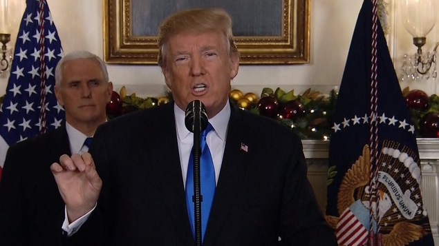 Donald Trump avec le vice-président Pence à Maison-Blanche.