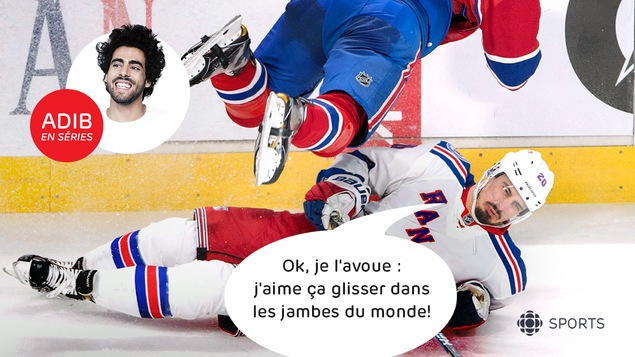 Chris Kreider a une vilaine habitude, selon Adib Alkhalidey. Chris Kreider a une vilaine habitude, selon Adib Alkhalidey.