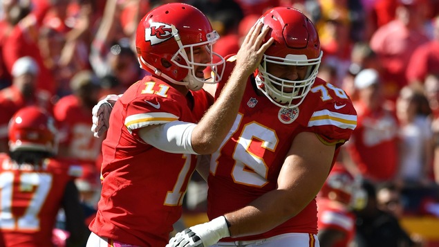Alex Smith et Laurent Duvernay-Tardif Alex Smith et Laurent Duvernay-Tardif