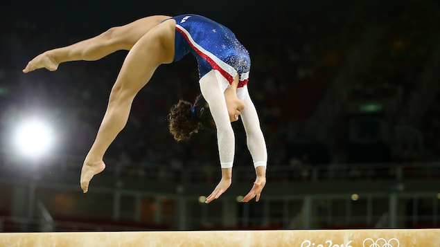 Une gymnaste américaine aux Jeux de Rio.