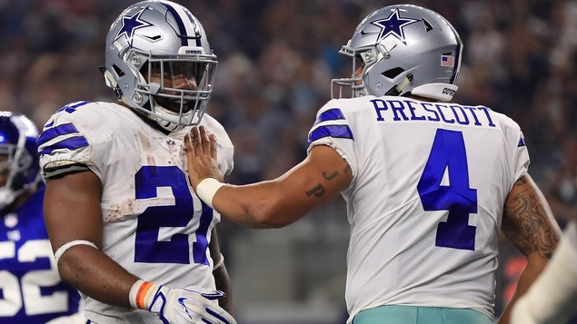 Ezekiel Elliott et Dak Prescott Ezekiel Elliott et Dak Prescott