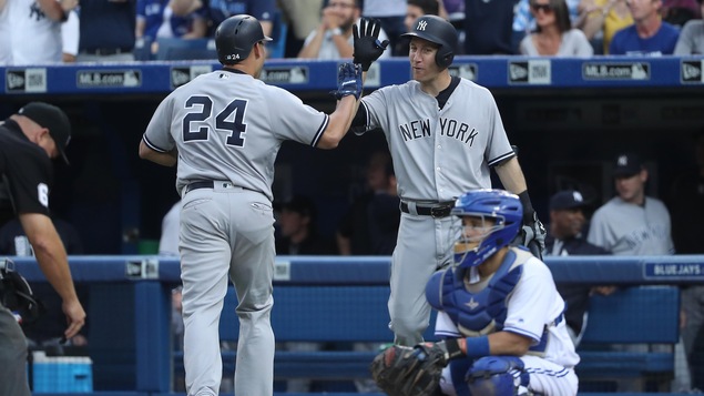 Gary Sanchez et Todd Frazier Gary Sanchez et Todd Frazier