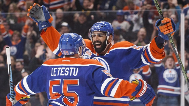 Mark Letestu et Juhjar Khaira Mark Letestu et Juhjar Khaira