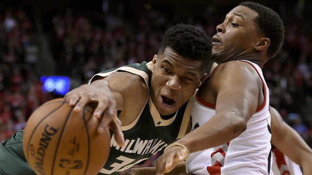 Kyle Lowry et Giannis Antetokounmpo Kyle Lowry et Giannis Antetokounmpo