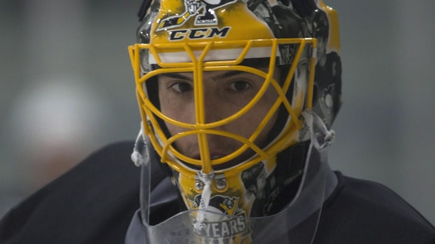 Marc-Andre Fleury à l'entraînement à Ottawa Marc-Andre Fleury à l'entraînement à Ottawa