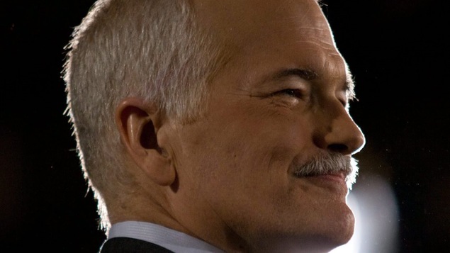 Jack Layton le soir de l'élection du 2 mai 2011