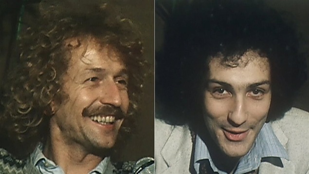 Luc Plamondon et Michel Berger, le soir de la première de <i>Starmania</i> à Paris en 1979