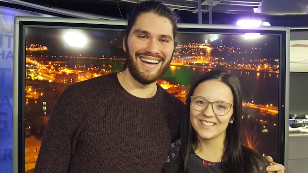 Adam Guillemette et Rébéca Plourde, étudiants en ATM au Cégep de Jonquière.