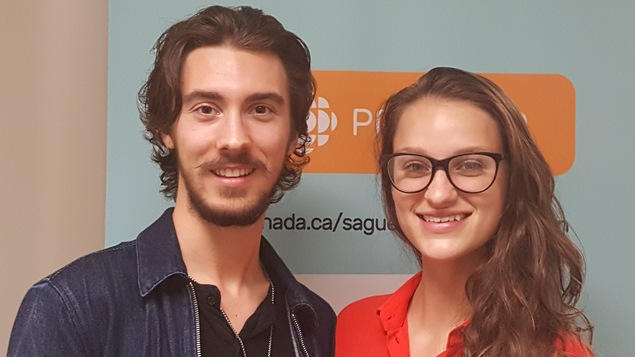 Alexandre Laplante et Frédérique Marcoux étudient en radio au département Art et technologie des médias du Cégep de Jonquière