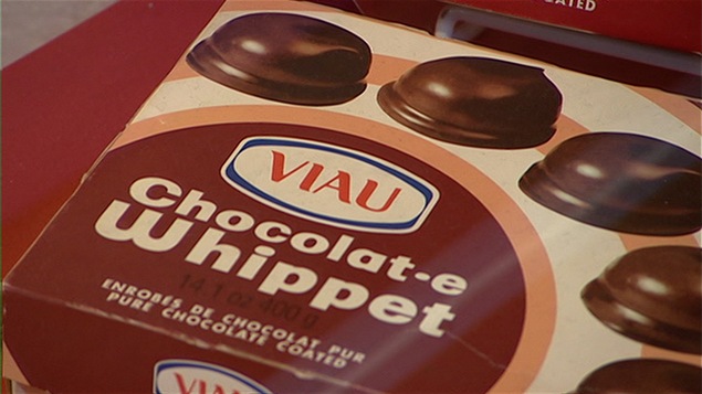 Une vieille boîte de biscuits Whippet