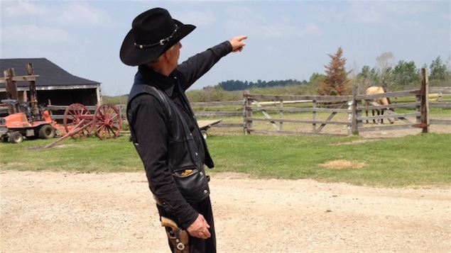 Arthur Denis sur son ranch