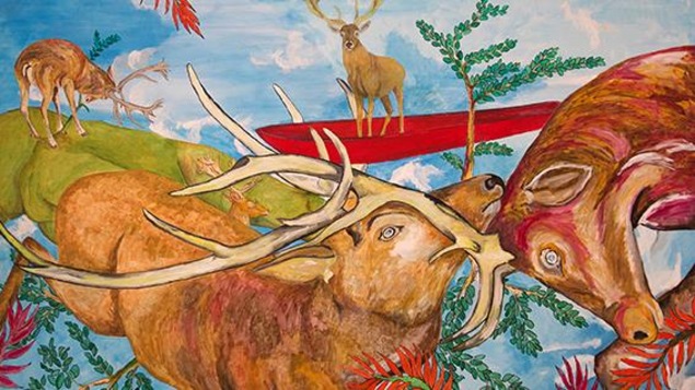 Une oeuvre du sculpteur, dessinateur et peintre, François Michaud