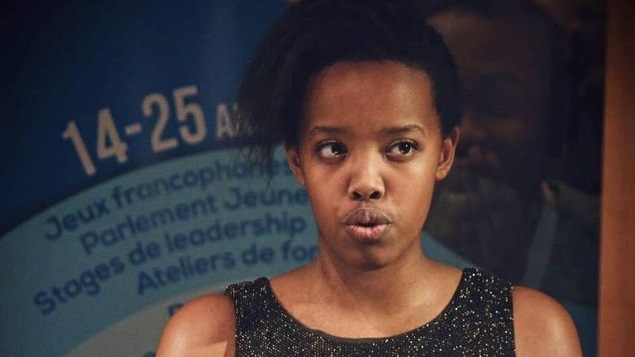 Danielle Ruhigisha, membre du Cabinet du Parlement jeunesse.