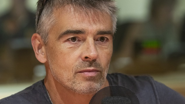 Patrice Godin au micro de Stéphan Bureau.