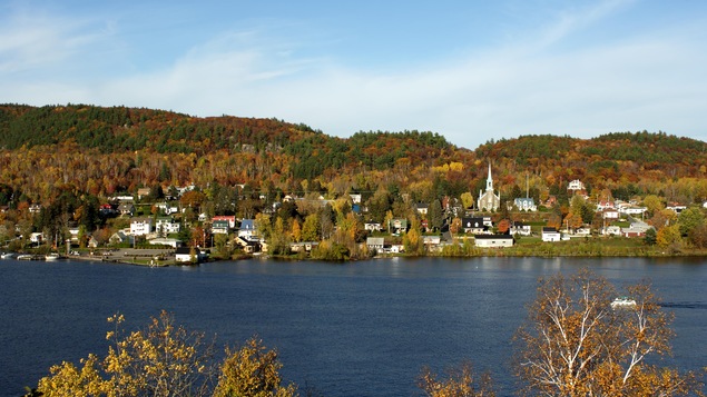 Vue sur une petite municipalité du Québec