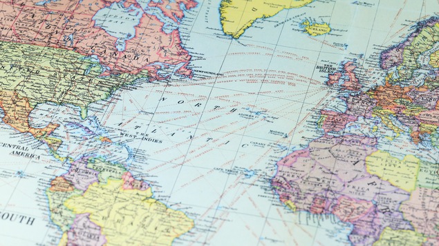 Carte illustrant du monde