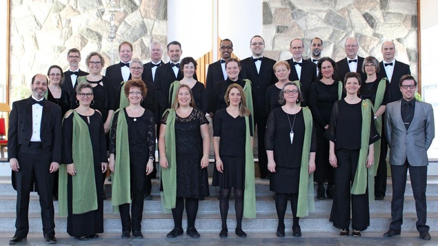 Les membres du Choeur de chambre de Rimouski.
