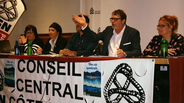 Congrès du Conseil central de la Côte-Nord (CSN), à Forestville, mai 2019