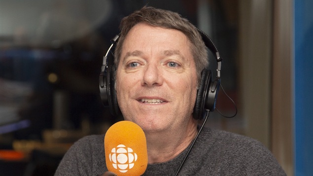 Patrice L'Écuyer au studio 17 de Radio-Canada, à Montréal, le 28 octobre 2018.