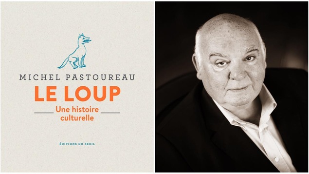 L'auteur Michel Pastoureau et son livre Le loup Photo : Astrid Di Crollanlanza/Gallimard