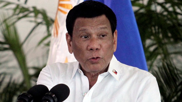 Le président des Philippines, Rodrigo Duterte, lors d’une conférence de presse à son retour de ses visites en Israël et en Jordanie, le 8 septembre 2018.