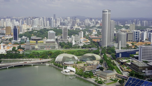 La ville de Singapour de jour.