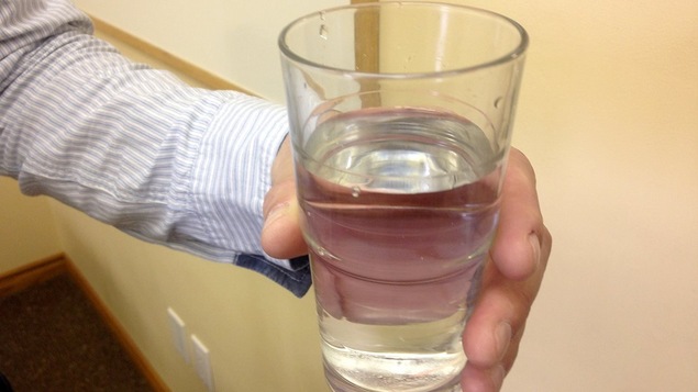 Un verre d'eau potable