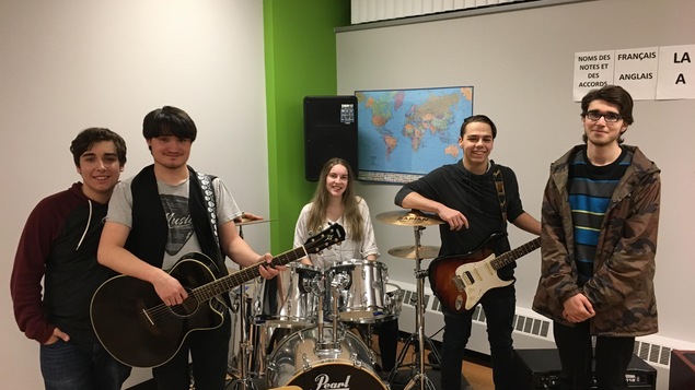 Étudiants de l'option musique de la polyvalente des Baies de Baie-Comeau