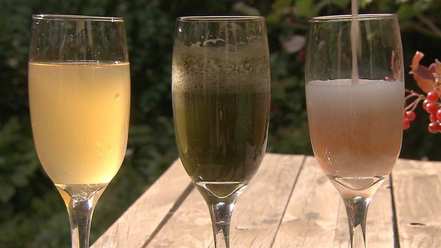 Trois verres de kombucha