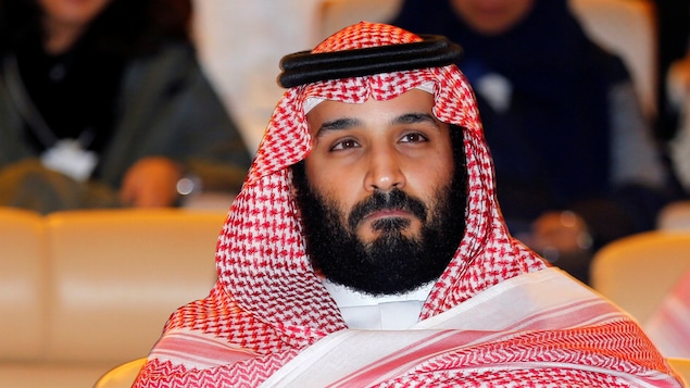 Le prince héritier d'Arabie Saoudite, Mohamed ben Salman lors de la présentation d'un plan de développement économique de 500 milliards de dollars le 24 octobre