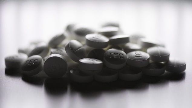 Des comprimés d'oxycodone et d'acétaminophène